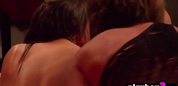  Amazing swinger couples satisfying each other in red room